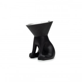 Ciotola per cani United Pets Up Elisabeth Nero Acciaio inossidabile Polietilene 1 L