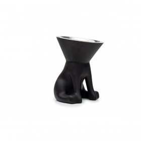 Ciotola per cani United Pets Up Elisabeth Nero Acciaio inossidabile Polietilene 1 L