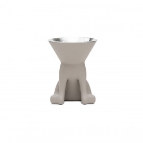 Ciotola per cani United Pets Up Elisabeth Grigio Acciaio inossidabile Polietilene 1 L