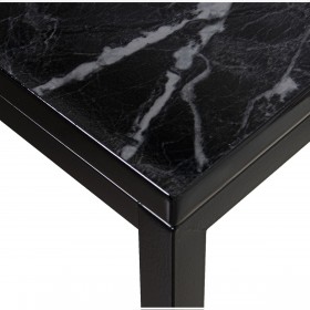 Set di 2 tavoli Alexandra House Living Nero Metallo