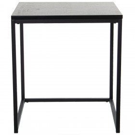 Set di 2 tavoli Alexandra House Living Nero Metallo