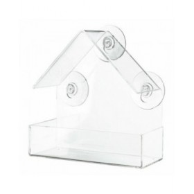 Mangiatoia per uccelli Trixie Trasparente 225 ml 15 × 15 × 6 CM