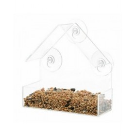 Mangiatoia per uccelli Trixie Trasparente 225 ml 15 × 15 × 6 CM