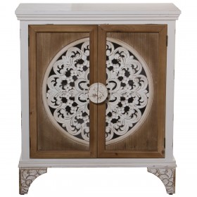 Cassettiera Alexandra House Living Bianco Legno 81 x 39 x 92 cm