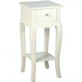 Tavolo aggiuntivo Alexandra House Living Bianco Legno 35 x 77 x 35 cm