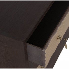 Cassettiera Alexandra House Living Dorato Legno 80 x 40 x 86 cm