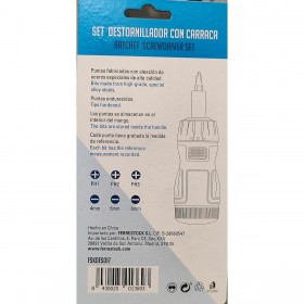 Set di Cacciaviti Ferrestock Cacciavite a cricchetto (6 pcs)