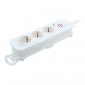 Multipresa con 3 Prese con Interruttore TM Electron 250 V