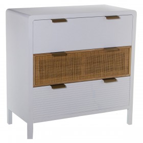 Cassettiera Alexandra House Living Bianco Legno 80 x 40 x 82 cm