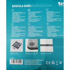Bilancia Digitale da Bagno TM Electron Nero