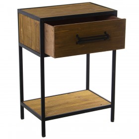 Comodino Alexandra House Living Marrone Legno 47 x 65 x 30 cm