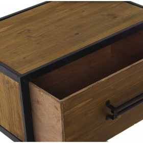 Comodino Alexandra House Living Marrone Legno 47 x 65 x 30 cm