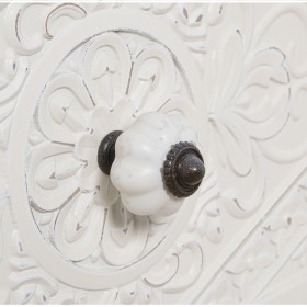 Cassettiera Alexandra House Living Bianco Legno 75 x 34 x 76 cm