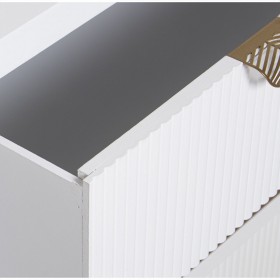 Cassettiera Alexandra House Living Bianco Legno 80 x 40 x 80 cm