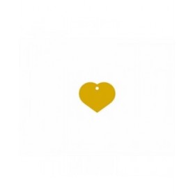 Targhetta di identificazione Imarc Heart Giallo Dorato