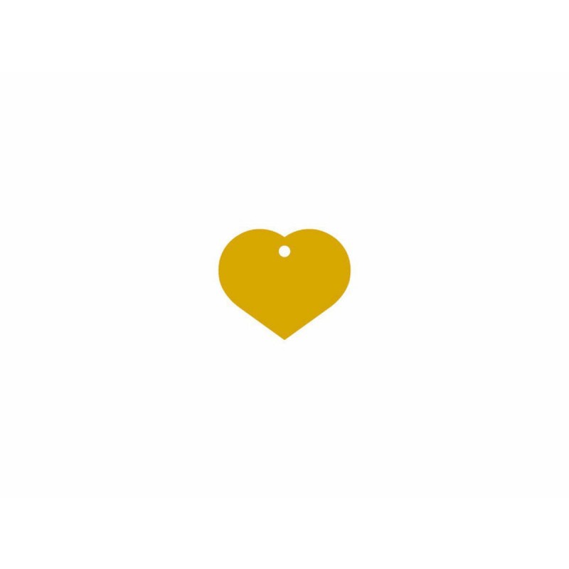 Targhetta di identificazione Imarc Heart Giallo Dorato