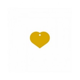 Targhetta di identificazione Imarc Heart Giallo Dorato