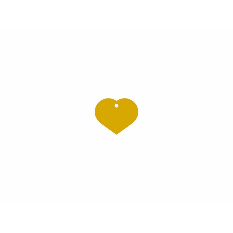 Targhetta di identificazione Imarc Heart Giallo Dorato