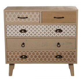 Cassettiera Alexandra House Living Legno 80 x 35 x 76 cm