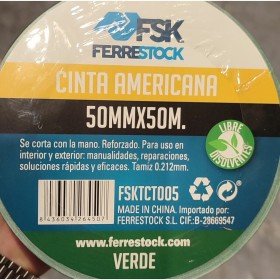 Nastro americano Ferrestock Verde 50 mm x 50 m