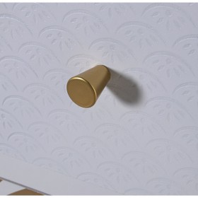 Cassettiera Alexandra House Living Bianco Dorato Legno 80 x 80 x 40 cm