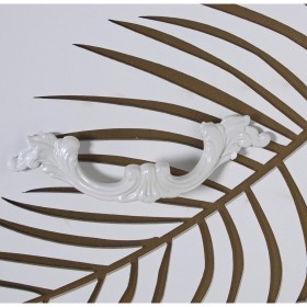 Cassettiera Alexandra House Living Bianco Dorato Legno 80 x 80 x 40 cm