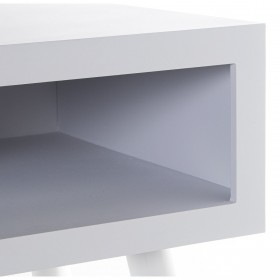 Toeletta Alexandra House Living Bianco Legno 90 x 80 x 40 cm