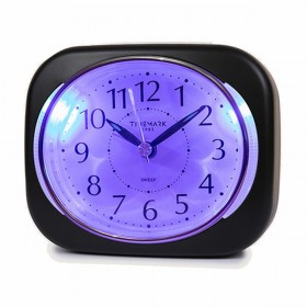 Orologio-Sveglia Analogico Timemark 10 x 8,5 x 4 cm Nero Plastica Classico