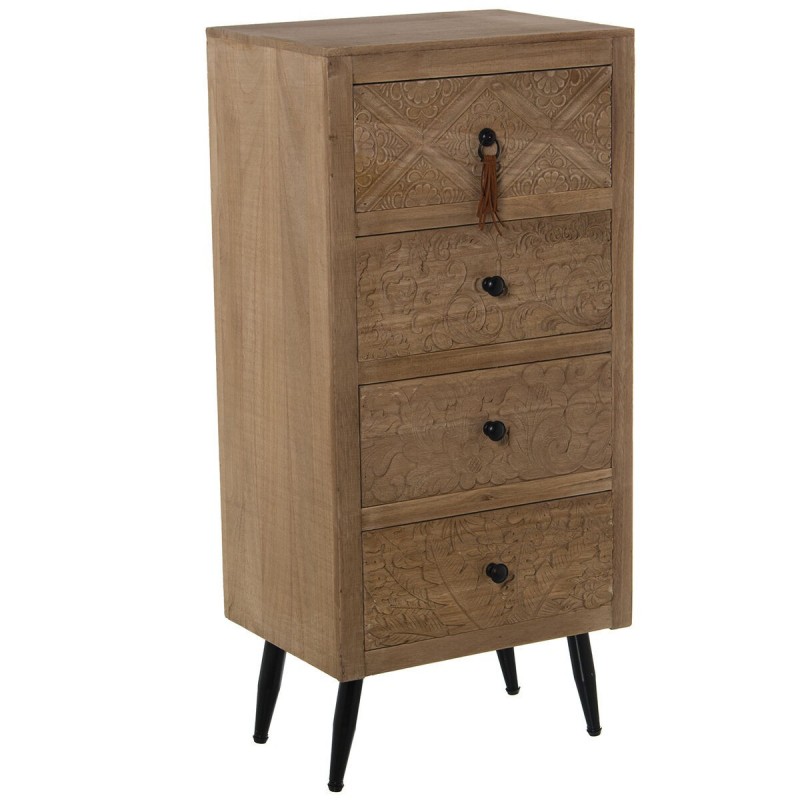 Cassettiera Alexandra House Living Marrone Legno 40 x 86 x 30 cm