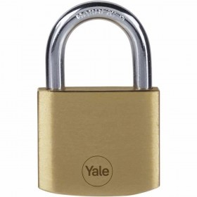Lucchetto con chiave Yale Rettangolare Dorato