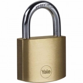 Lucchetto con chiave Yale Rettangolare Dorato