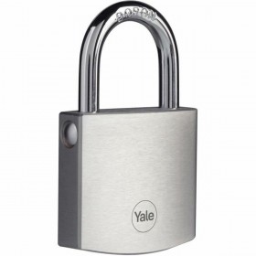 Lucchetto con chiave Yale Rettangolare Argentato
