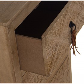 Cassettiera Alexandra House Living Marrone Legno 40 x 86 x 30 cm