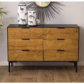 Cassettiera Alexandra House Living Legno Metallo 114 x 40 x 74 cm