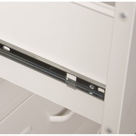 Cassettiera Alexandra House Living Bianco Metallo 80 x 102 x 35 cm