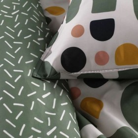 Set di copripiumino TODAY Verde 220 x 240 cm 3 Pezzi