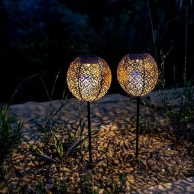 Lampada ad energia solare Lumisky Agadir Bronce (2 Unità)