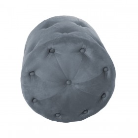 Puff Alexandra House Living Azzurro Velluto Legno 40 x 38 x 40 cm