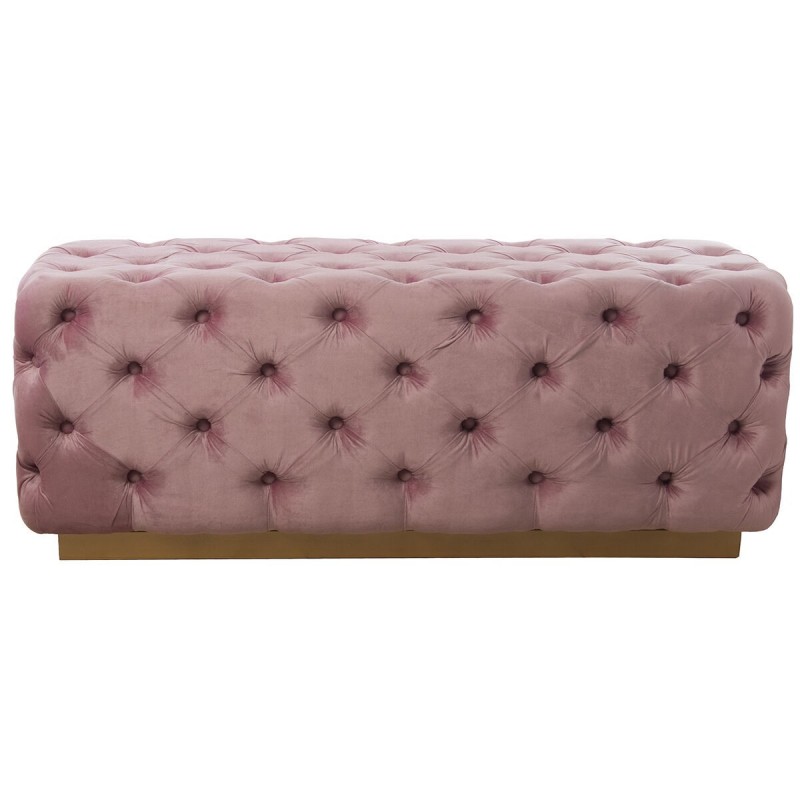 Banca Piedi Letto Alexandra House Living Rosa Legno 125 x 47 x 45 cm