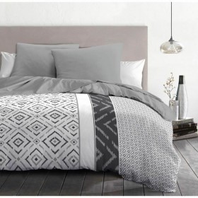 Set di copripiumino HOME LINGE PASSION Dream Grigio 220 x 240 cm