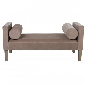 Banca Piedi Letto Alexandra House Living Crema Legno 113 x 52 x 53 cm