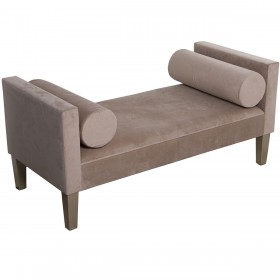 Banca Piedi Letto Alexandra House Living Crema Legno 113 x 52 x 53 cm