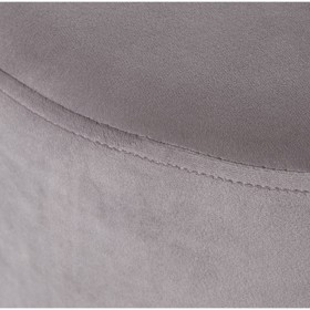 Puff Alexandra House Living Grigio Velluto Legno 35 x 42 x 35 cm