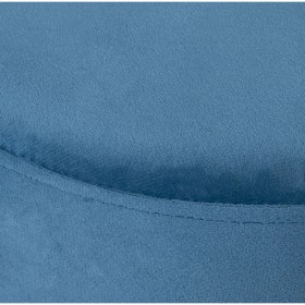 Puff Alexandra House Living Azzurro Velluto Legno 35 x 42 x 35 cm