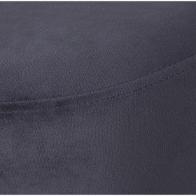 Puff Alexandra House Living Grigio Velluto Legno 35 x 42 x 35 cm