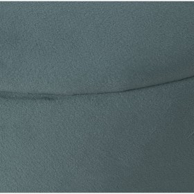Puff Alexandra House Living Azzurro Verde Velluto Legno 37 x 43 x 37 cm