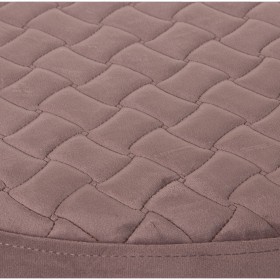 Puff Alexandra House Living Rosa Velluto Legno 55 x 35 x 55 cm