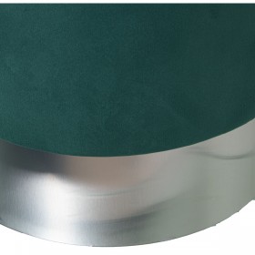 Puff Alexandra House Living Verde Argento Velluto Legno 10 x 42 x 35 cm