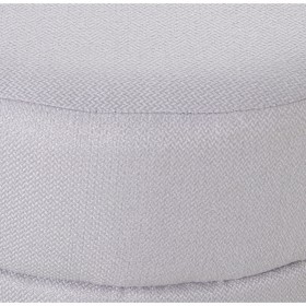 Puff Alexandra House Living Beige Grigio Velluto Legno 39 x 44 x 39 cm
