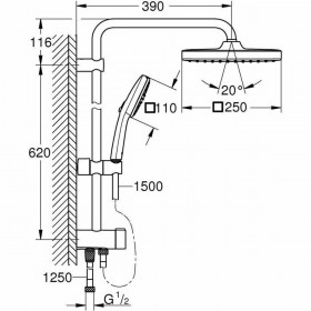 Colonna doccia Grohe ABS